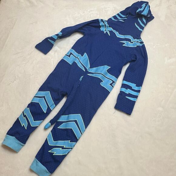 Blue PJ Masks One Piece Pajamas sz 3T Hooded PJ Masks Pajamas - Picture 7 of 11